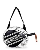 IDAWEN Sport Fashion Paletero de Pádel - con Bolsillo para Pala de Pádel - Paletero Pádel Mujer - Bolsa Impermeable - Color Blanco/Negro - Tamaño Mediano - 40 x 33 x 9 cm
