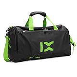 BAIGIO Bolso Impermeable Deportivo, Bolsa de Gimnasio Separada en Seco y Húmedo, Bolsa de Deporte con Compartimento de Zapatos, para Hombres y Mujeres para Viajes Gimnasio Fitness Natación