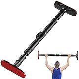 Barra dominadas puerta, Barra de dominadas para Pared,Barra de Entrenamiento Ajustable Barra fija para puerta Gym Pull Up Bar pull up bar, flexiones, para diversos Gimnasio en Casa (90-120CM)