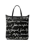 Desigual PU Shopping Bag, Bolsa de la Compra para Mujer, Negro, U