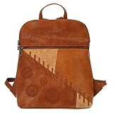 Desigual PU Backpack Medium, Gorilla Sports-Mochila de Poliuretano (tamaño Mediano) para Mujer, marrón