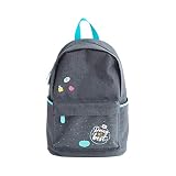 Mr. Wonderful Mochila Gris, Backpack - Doing my best Unisex Adulto, Multicolor, Talla única