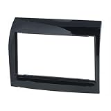 CARAV 40-435 2-DIN Marco de plástico para Radio para Citroen Jumper/Peugeot Boxer/Fiat Ducato 2006+ Shiny Black Piano Finish