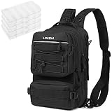 Lixada Mochila de Aparejos de Pesca Impermeable con 4 Bandejas Mochila de Hombro para Pesca al Aire Libre