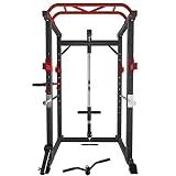 novi Rack de Potencia, profesión multifunción Home Smith Machine bastidores de Potencia Ajustables Levantamiento de Pesas (con Manga)