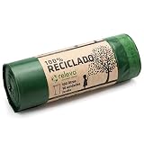 Relevo 100% Reciclado Bolsas de Basura, extra resistentes 100 L, 10 bolsas