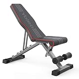 YOLEO - Banco de musculación ajustable para el entrenamiento completo del cuerpo, banco reclinable para ejercicio, gimnasia en casa o oficina