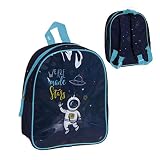 Hogar Deco Mochila Infantil Astronauta, Azul, 39 cm