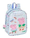 Safta Mochila Infantil de Peppa Pig Urban Farmer, 220x100x270 mm, Azul Claro/Multicolor