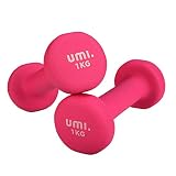 Amazon Brand - Umi - Mancuernas de Neopreno - Mancuernas con Revestimiento de Neopreno 2 x 1 kg