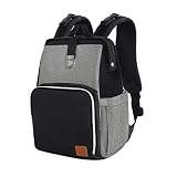 Kinderkraft Mochilas Para Pañales MOLLY, Bolsa Mamá, Impermeable, Cambiador Turístico, Negro