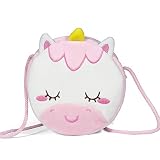 Czemo Bolso Bandolera para Niña Bolsa Pequeña de Hombro Mini Bolsos de la Princesa Bolsas Dibujos para Infantile Kindergarten (Unicornio)