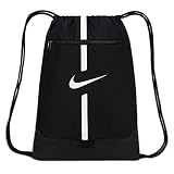 NIKE Academy Gymsack Mochila, Unisex Adulto, Negro/Negro/Blanco, MISC