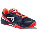 Head Sprint 2.5 Junior Zapatos de Tenis, Unisex-Niños, Dark Blue Neon Red, 32 EU