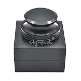 Record Tocadiscos estabilizador de peso LP vinilo negro abrazadera 418 g / embalaje de lujo