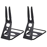 Abaodam 2PCS Mountain Bikes Estacionamiento Racks Metal Ciclismo Reparación Display Stand Piso Estacionamiento Rack Portátil Brazo Rack (negro)