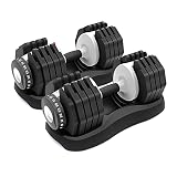 ATIVAFIT Mancuerna Ajustable para Gimnasio Home 25kg (un par)