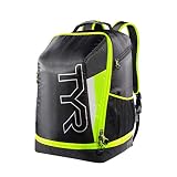 TYR Apex - Mochila bolsa de triatlón, Unisex , Negro/Amarillo