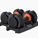 DXIN Musculación Mancuerna Ajustable 13 kg Traje de Hombre y Mujer con Mancuernas Desmontable Ajustable de Alta Resistencia Piso anticaída Equipo de Gimnasio en casa
