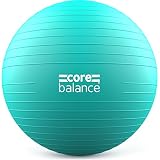 CORE BALANCE, Pelota de Pilates, Fitness, Yoga, Embarazo, Fitball para Ejercicios Gimnasia - Muy Resistente – Tamaño 55cm 65cm 75cm 85cm - Hinchador Incluido