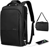 MS Mark Ryden Mochila Ordenador Portatil,Mochila para Portátil de Negocios para Hombres, Bolso de Hombro Impermeable 3 en 1 de 15,6 Pulgadas para Hombres y Mujeres con Puerto USB