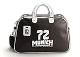 Franquihogar - Bolsa de Deporte Vintage Deportiva de Gimnasio de Viaje 25 litros marrón Oscura Munich Gym Bag