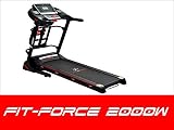 FIT-FORCE Cinta de Correr Plegable 2000W con masajeador,USB,Altavoces, Auto inclinación