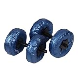 Domilay Juego de 2 mancuernas portátiles ajustables rellenas de agua, 5-10 kg, de PVC, para yoga, culturismo, parque, gimnasio, fitness, entrenamiento