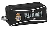 Safta 812024440 Bolso Zapatillas Zapatillero 34 cm Real Madrid CF, Negro