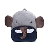 Mochila Infantil Kindergarten Guarderia Animales Linda Bolso Bebe Escuela Dibujos Animados para niña y niño 1-3 años,Elefante