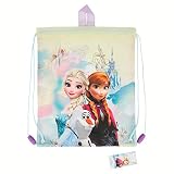Frozen (Disney)| Mochila Portamerienda para Niños Y Niñas - Bolsa De Cuerdas para Merienda Infantil - Bolsa Saco para El Almuerzo