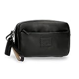 Pepe Jeans Vegan Bolso de Mano Negro 24,5x15x6 cms Piel sintética