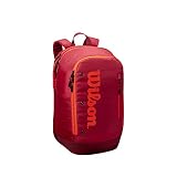 Wilson Mochila de tenis, Tour, Hasta 2 raquetas, Granate, WR8011402001
