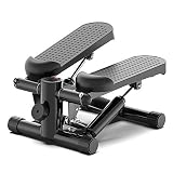 DODOBD Sportstech 2 en 1 Stepper up-Down, Swing Stepper con Resistencia Ajustable y computadora de Entrenamiento inalámbrica, Máquina de Step Mini Stepper con Pantalla Multifuncional