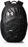Under Armour Hustle 4.0 Accesorio Deportivo, Mochila para Portátil Resistente Al Agua, Unisex, (Black/Black/Silver(001), Taglia Unica