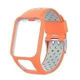 KINOEHOO Correas para relojes Compatible con TOMTOM Runner 2/3 Cardio/Music Spark Cardio/Music Spark 3 Pulseras de repuesto.Correas para relojesde siliCompatible cona.