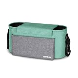 SONARIN Waterproof Bolsa Organizadora para Cochecito de Bebé Changing Bag,Bolso de mano,Capacidad Grande para el iPhone, pañales y accesorios(Verde)