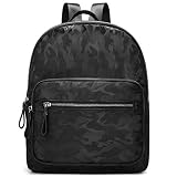 Travistar Mochila Bolso Mujer Mochilas Escolares Pequeñas Antirrobo Bolsa de Nylon Impermeable Bolsos De Mano Bolsa de Viaje Bolsos Mochilas para Escuela Excursiones Trabajo, Camuflaje Negro
