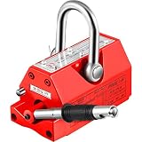 VEVOR Elevador Magnético Permanente 600 kg Levantador Magnético de Modelo PML-6 Dimensión de 261 x 110 x 114,5 mm Imán de Levantamiento Magnético Peso Neto de 19 kg para Levantar Láminas de Acero