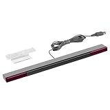 Barra sensora de W - Younik barra sensora infraroja con cable para las consolas NS W y W U ( Plateada / Negra )