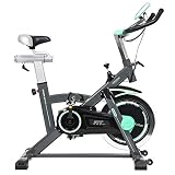 Cecotec Bicicleta Spinning Estática con Volante de Inercia de 20 Kg Extreme 20. Sistema Silence Fit, Pulsómetro, Manillar y Sillín Regulable, Pantalla LCD, Ruedas, Peso máximo 120 Kg