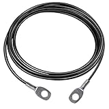LFJ Cable de Acero para Fitness, Cuerda Gimnasio Alambre Resistente Poleas para Cables Máquina Accesorios Gym en Casa Equipo de Levantamiento de Pesas (1,5m)