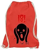 HARIZ Bolsa de deporte para 18 cumpleaños, 18 cumpleaños, para todo el año, décimo y más tarjetas de regalo, rojo (Rojo) - 18Geburtstag51-WM110-9-1