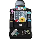 Organizadores para coche , Organizador Asiento Coche , SURDOCA 4 de la generación Organizador Coche niños, Ajuste con [10.5 & 9.7 & 7.9 iPad] Organizador Asiento. Negro ,1pc