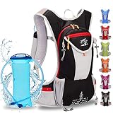 WLZP Mochila Bicicleta, Bolsa de Agua de Súper Ligero de 2L,Depósito de Agua a Prueba de Fugas de Agua,Tubo de Agua Desmontable,para Bicicleta Ciclismo Senderismo Excursionismo
