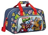 Safta Bolsa de Deporte de Avengers Heroes Vs Thanos, 400x230x240mm, azul marino/multicolor, M