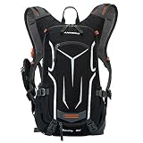 Lixada Mochila de Ciclismo Impermeable 18L Unisexo Respirable Ultraligero con Cubierta de Lluvia Mochila de Hombro para Ciclismo Montañismo Viajes