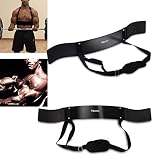 Zerone Arm Curl Blaster - Aislador de bíceps – Doble remachado con correa ajustable muscular, ideal para culturismo, entrenamiento de fuerza y extensiones de tríceps