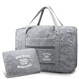 BAGZY Plegable Bolso de Viaje Grande Bolsa Maternidad Bolsa de Equipaje Bolsa de Hombro Bolso de Mano Bolsa Deportiva Mano Maleta de Viaje Weekend Cabina de Equipaje Bolso Holdall Bolsa Hospital