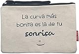 Bolso Neceser/Cartera de Mano. Algodón 100%. Blanco. con Cremallera y Forro Interior. 23 * 15,5 cm. Incluye sobre Kraft de Regalo.